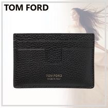 洗練された【TOM FORD】レザー カードホルダー ロゴ 24SS新作