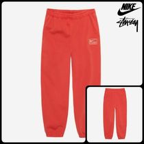 Nike x Stussy Pigment Dyed Fleece Pants Habanero Red コラボ