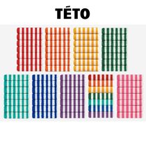 TETO　ストライプ　 スーピマタオル　７P【9種展開】