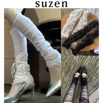 【suzen】Ponylli see-through shirring socks