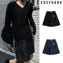 【COSYHARU】Non-fade Bermuda Snap Denim Pants