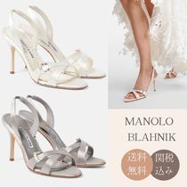 【Manolo Blahnik】Ramisli サテンスリングバックサンダル