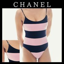 【キュートなボーダーがビーチで映える♪】CHANEL スイムウェア