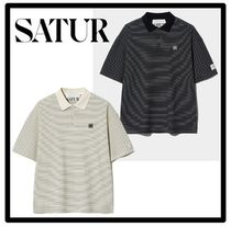 ☆送料・関税込☆SATUR★Stripe Collar T-Shirt★