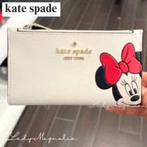 【kate spade】ディズニーコラボ◎ミニー スモール 二つ折り財布