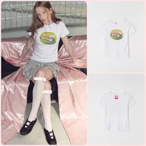 【RONRON】ADORABLE PUPPIES CROP SLIM FIT T SHIRT★送料込