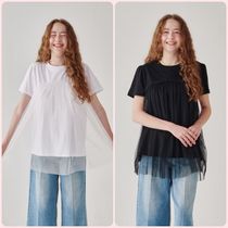 【RONRON】VOLUME SHEER LAYERED SHORT SLEEVE T SHIRT★2色