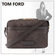 クラシカルな【TOM FORD】メッセンジャー バッグ ロゴ 24SS新作