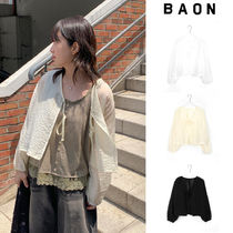 【BAON】Lenka Tencel See-through Ribbon Cardigan