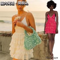 送料無料 Sundress ELISE ミニドレス フリル キャミワンピース