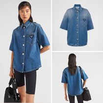 《送料無料》 PRADA Denim shirt