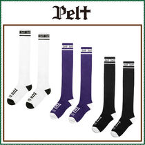 【PELT】Pelt House Logo Line Knee Socks ■WOMAN  /追跡付