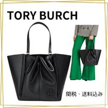 【関税・送料込】TORY BURCH ペブル加工レザー トートバッグ