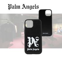 【Palm Angels】モノグラム iPhone 15 ケース ブラック