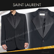 【24SS NEW】SAINT LAURENT_men / サテントリム付きジャケット