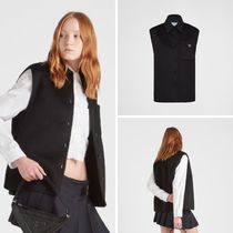 《送料無料》 PRADA Single-breasted cashgora vest