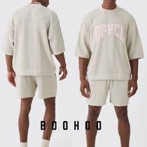 送料込■boohoo■ワッフル スウェット & ショートパンツ セット