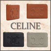 【すぐに届く】CELINE コイン＆カードポーチ キュイルトリオンフ