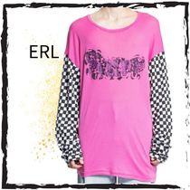 ERL♦ダメージ加工プリントTシャツ