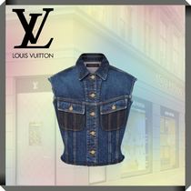 24SS☆Louis Vuitton☆ウォッシュデニム ノースリーブジャケット