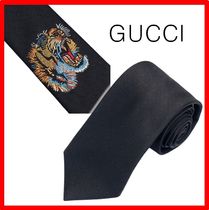 ★韓国の人気★【GUCCI】★Tiger underknot silk tie★関税込★