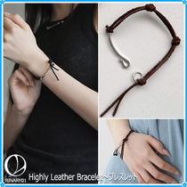 【Binary01】Highly Leather Bracelet〜紐のブレスレット#韓国発