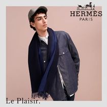 【カシミヤ100%】HERMES レクト・ヴェルソマフラー