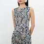 Karen Millen ワンピース KAREN MILLEN☆Snake Mesh Jersey Maxi ワンピース【UK発】(5)