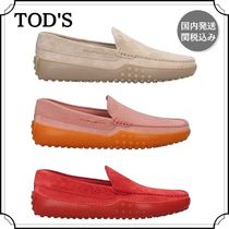 TOD'S トッズ メンズ レザー ドライビングシューズ ロゴ 関税込