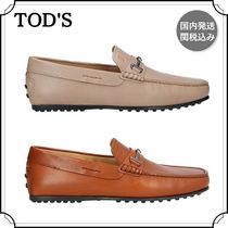 TOD'S トッズ メンズ レザー ドライビングシューズ ロゴ 関税込