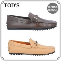 TOD'S トッズ メンズ レザー ドライビングシューズ ロゴ 関税込