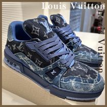 【デニムデザイン】◆LouisVuitton◆トレイナーラインスニーカー