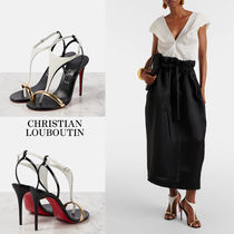 Christian Louboutin* Athina 100 レザーサンダル ストラップ