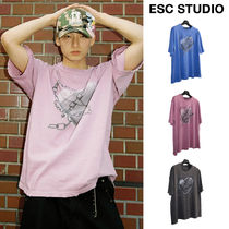 【ESC STUDIO】24SS★ pigment washing heart t-shirt