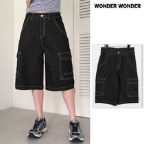 【WONDER WONDER】Y2K Selvedge Raw Edge Bermuda S Denim Pt