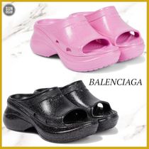 ☆BALENCIAGA☆Crocs コラボ グリッター スライド