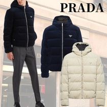 ★VIP価格【PRADA】ショートコーデュロイダウンジャケット