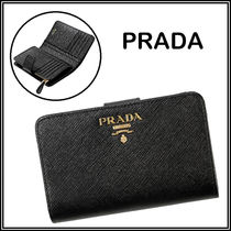 ★送料込★【PRADA】 サフィアーノ 折りたたみ財布★