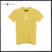 ★POLO RALPH LAUREN★Short-sleeved cable collar neck knit★