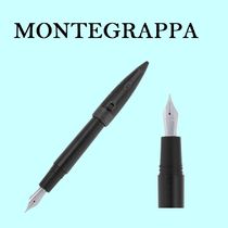 MONTEGRAPPA Aviator Black Flying Ace F / 万年筆 - ISAOR2UC