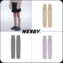 [ NERDY ]★韓国人気★EMBROIDERED LOGO LEG WARMERS