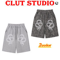 ●CLUT STUDIO● Snake Bermuda Sweat Pants (2色)