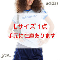 adidasOriginals グラフィックバッジ3ストライプTシャツ 送関込