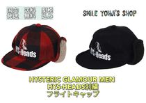 HYSTERIC GLAMOUR MEN  HYS-HEADS刺繍 フライトキャップ