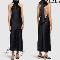 Max Mara MOLI ロング ドレス ホルターネック シルク