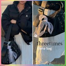 [threetimes]★Elena bag BLACK★韓国人気★関税/配送含む