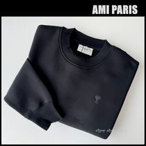 AMI PARIS アミ パリス ハートロゴ コットンスウェット シャツ