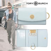 国内直営**ToryBurch**　ロビンソン クロスハッチ キーケース