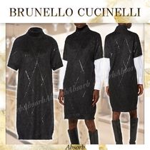 【24AW NEW】BRUNELLO CUCINELLI / スパンコール ニットドレス