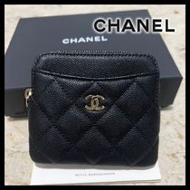 【大人気◆コンパクトなお財布♪】CHANEL コインケース CCマーク